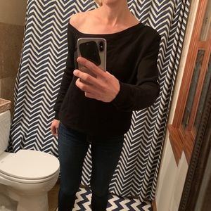 RtA Claudine Off Shoulder Sweatshirt